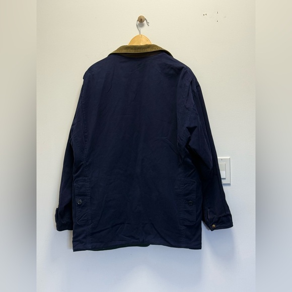 Vintage Reversible Barn Coat with Leather and Corduroy Collar - Size Mens Medium - Picture 10 of 11